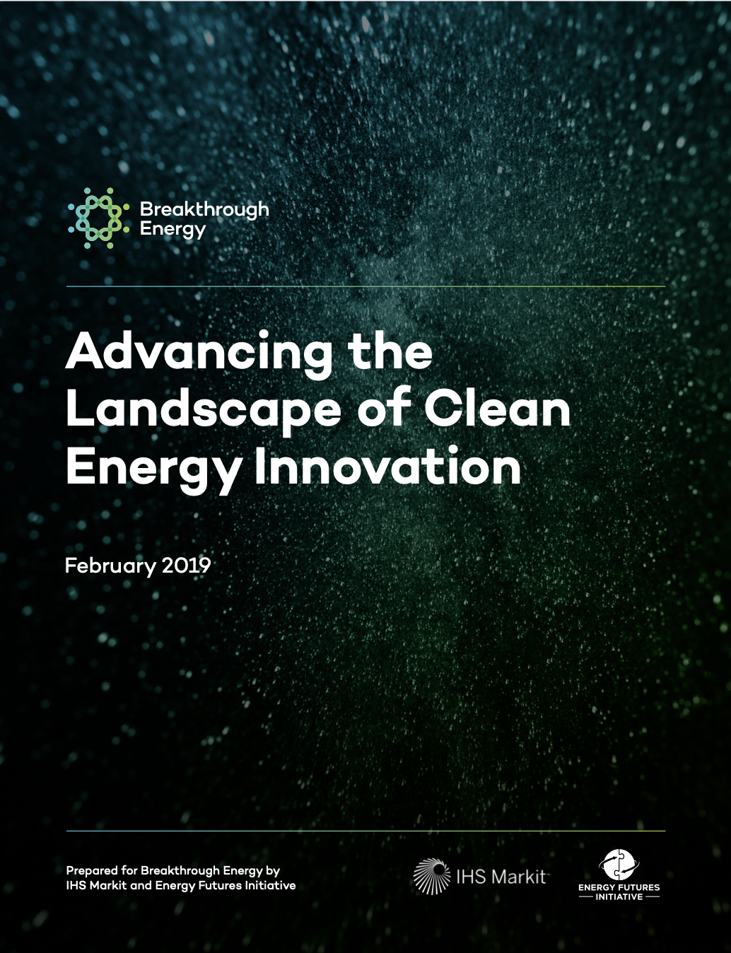 Cover Image of Advancing the Landscape of Clean Energy and Innovation (EFI report)