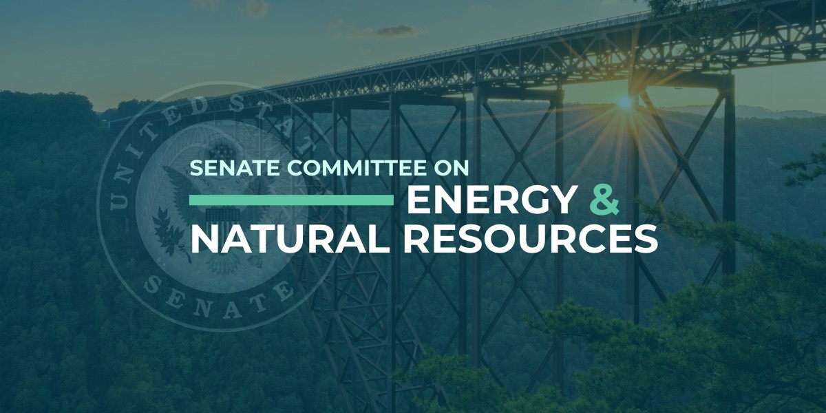 Senate Committee on Energy and Natural Resources logo.