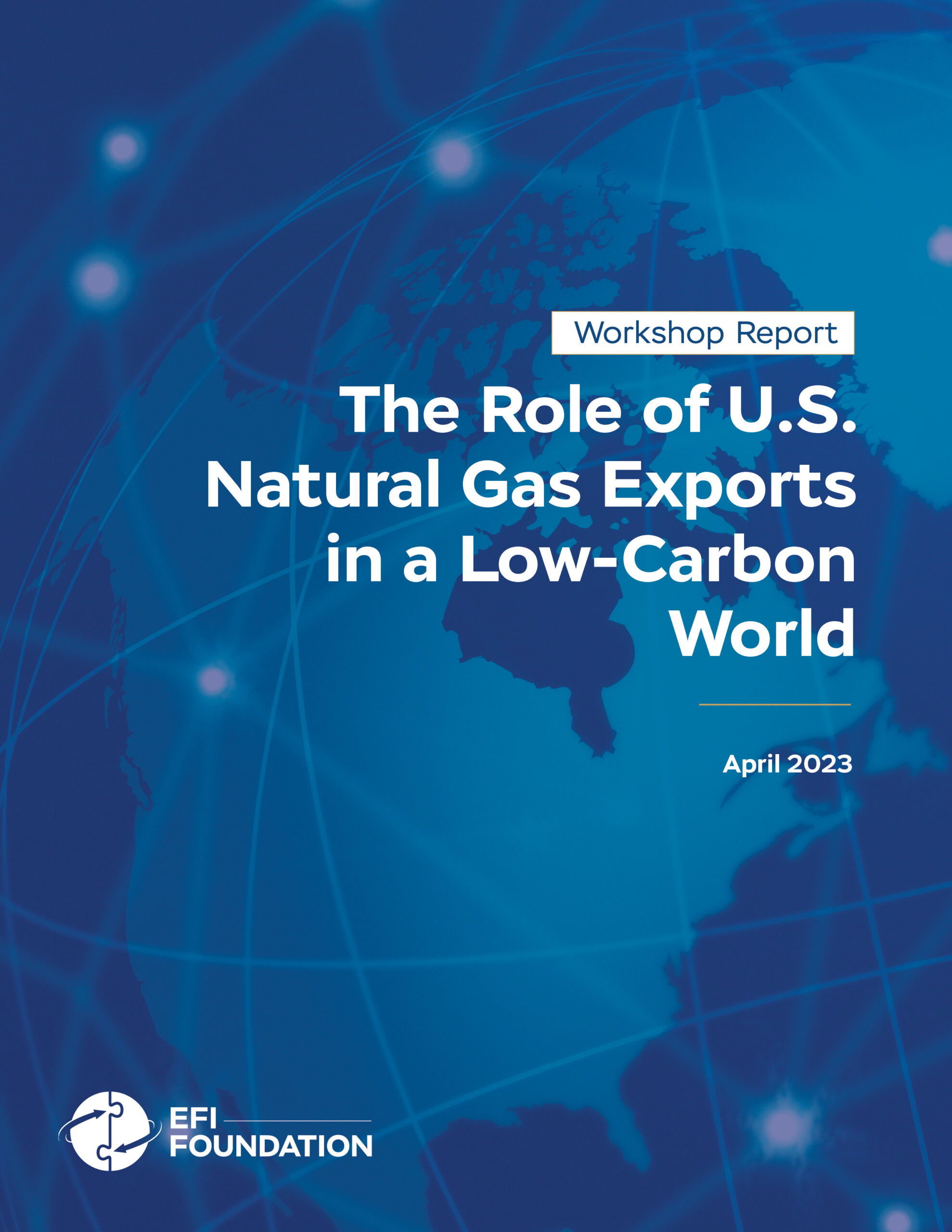 Photo of April 2023 global gas workshop report cover.