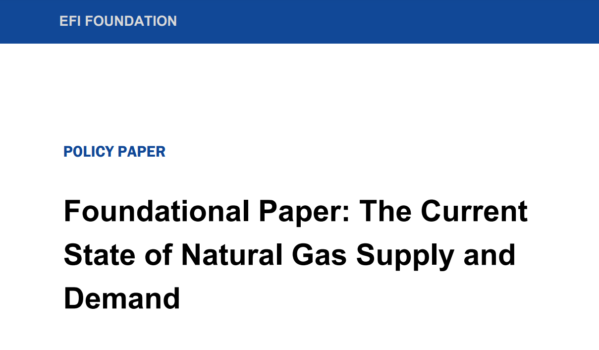 Photo of foundational white paper for January 2023 global gas event.
