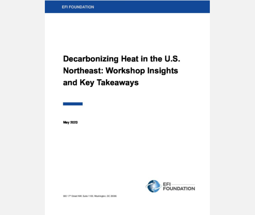 Decarbonizing Heat in the U.S. Northeast: Workshop Insights and Key Takeaways May 2023
